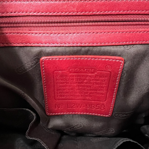 Coach 9858 Cherry Red Small Backpack Excellent Condition Vintage - Picture 4 of 8